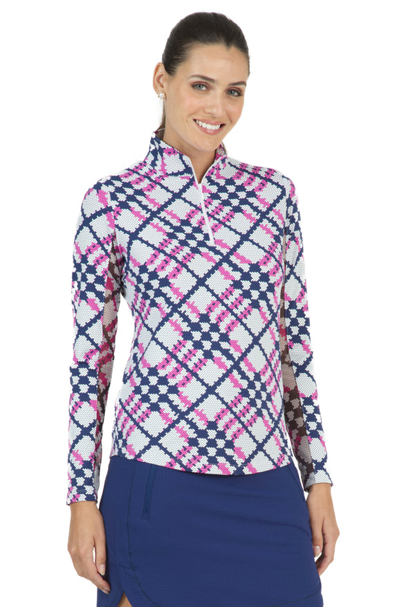 IBKUL Sun Shirt Mock Neck