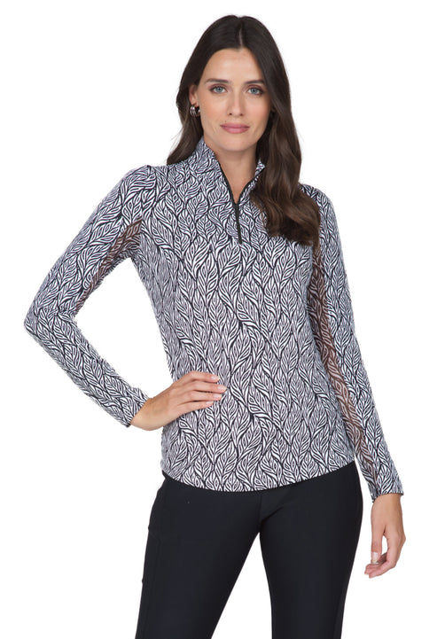 IBKUL Sun Shirt Mock Neck