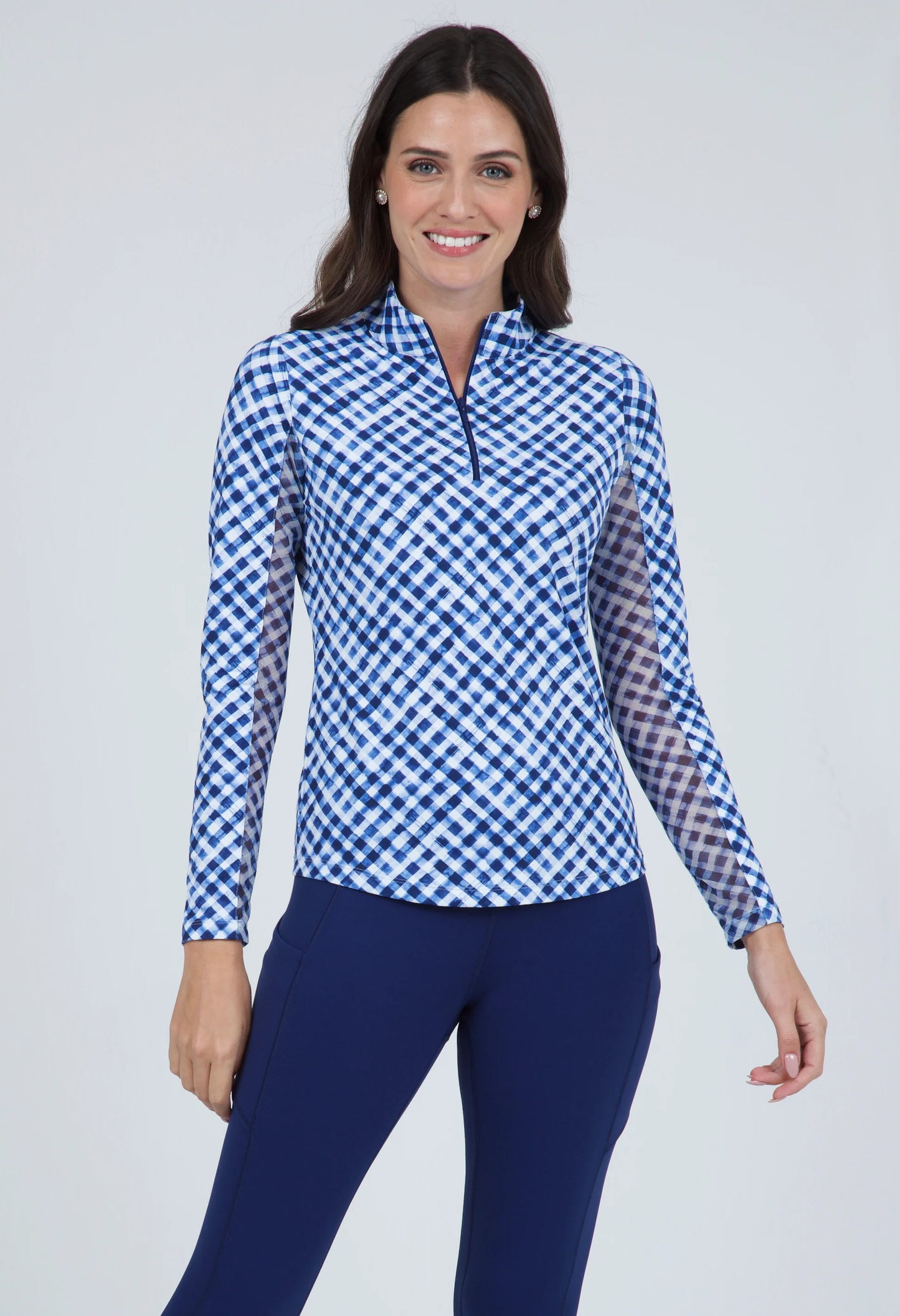 IBKUL Sun Shirt Mock Neck