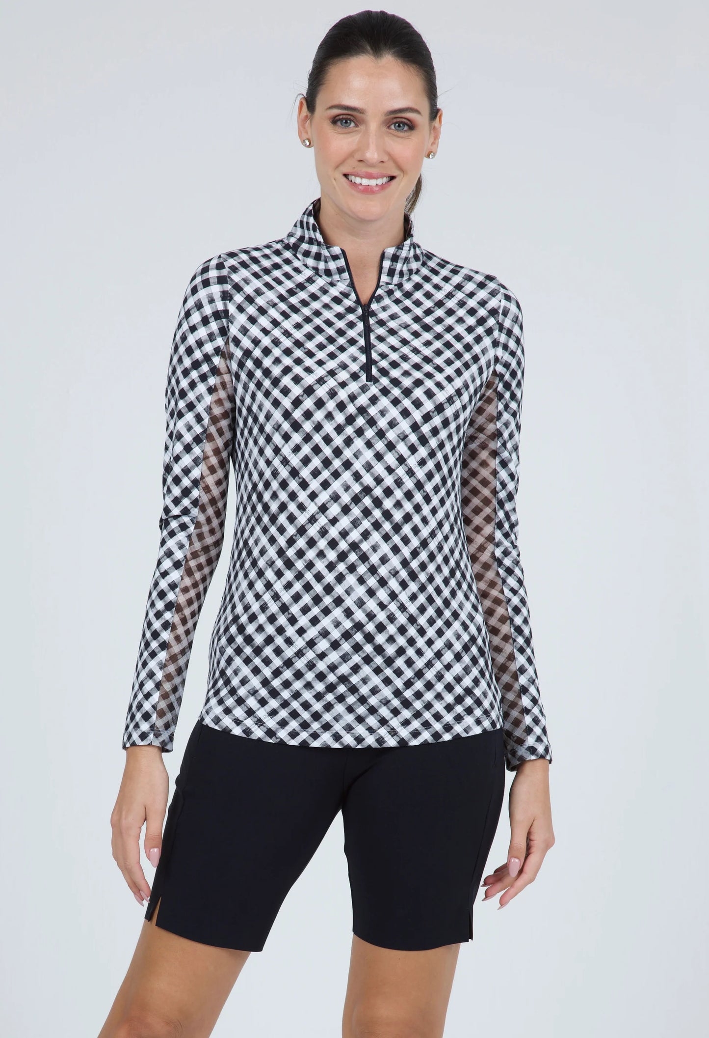 IBKUL Sun Shirt Mock Neck