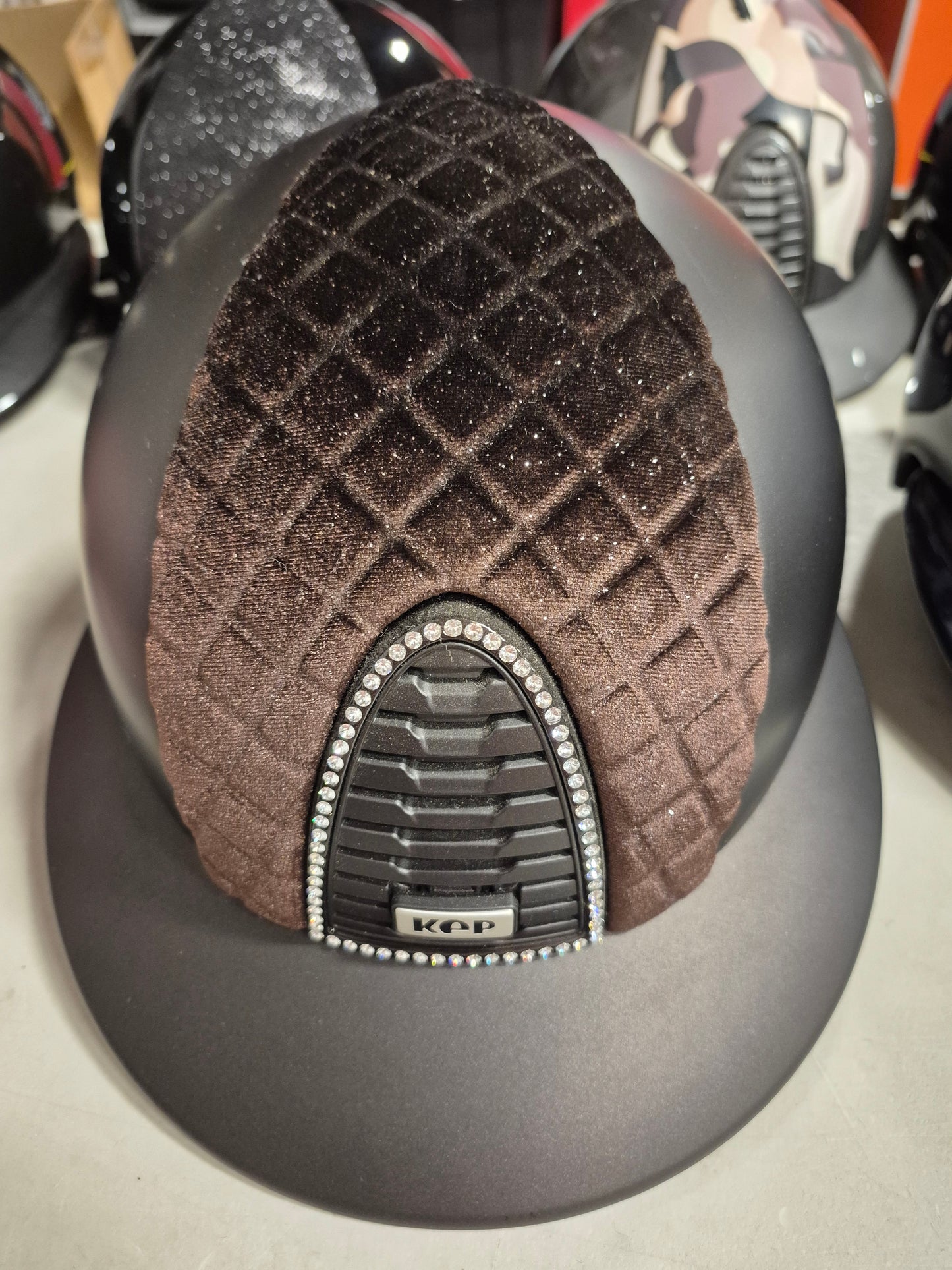 KEP Cromo 2.O textile brown front insert Milano velvet shinning brown