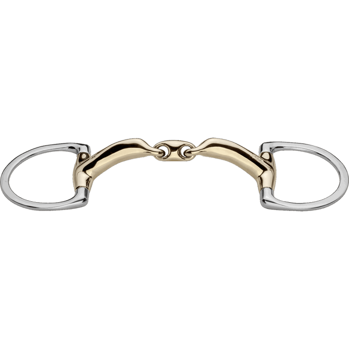Novocontact Eggbutt bit with Dynamic D rings ,double jointed-Sensogan