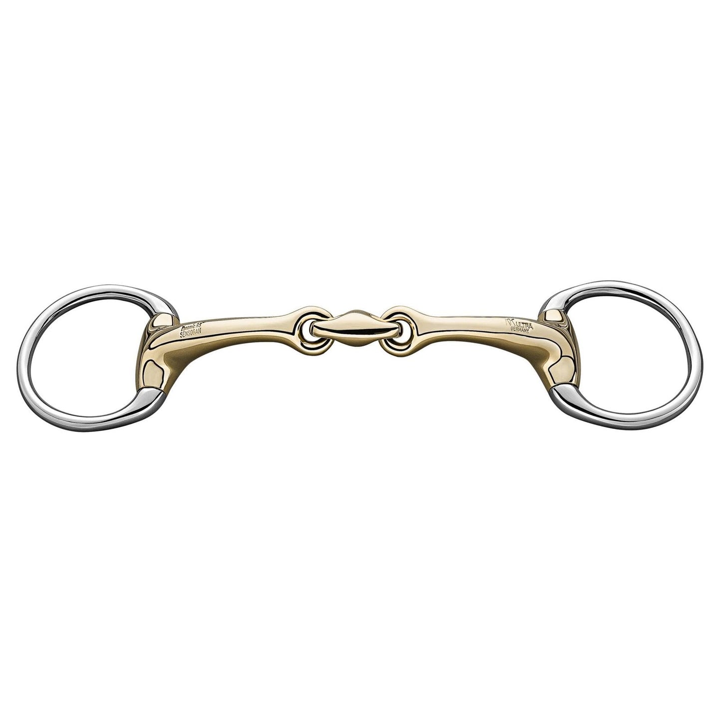 Dynamic RS Eggbutt bradoon 14mm double jointed 115mm