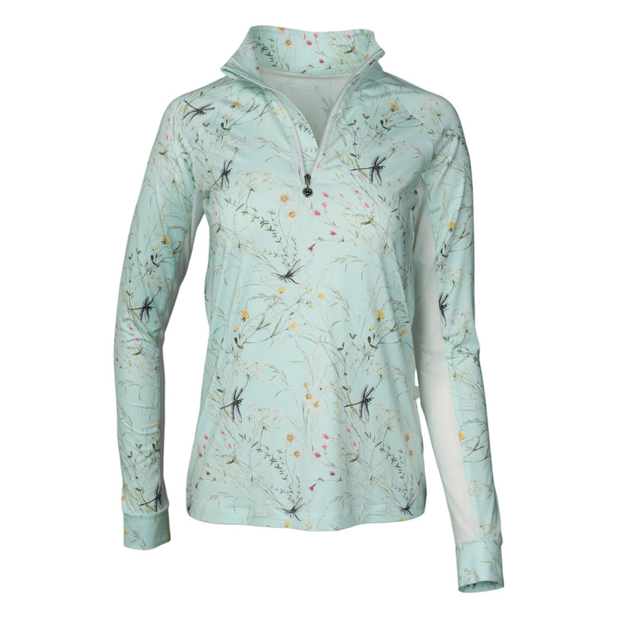 Dapplebay Dragonfly Meadow 1/4 Zip Riding Top Sunshirt