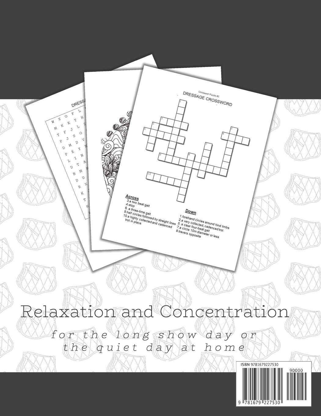 Dressage Rider Activity Book Fun Puzzles for the Dressage Rider - A Gift for Relaxation and Stress Relief