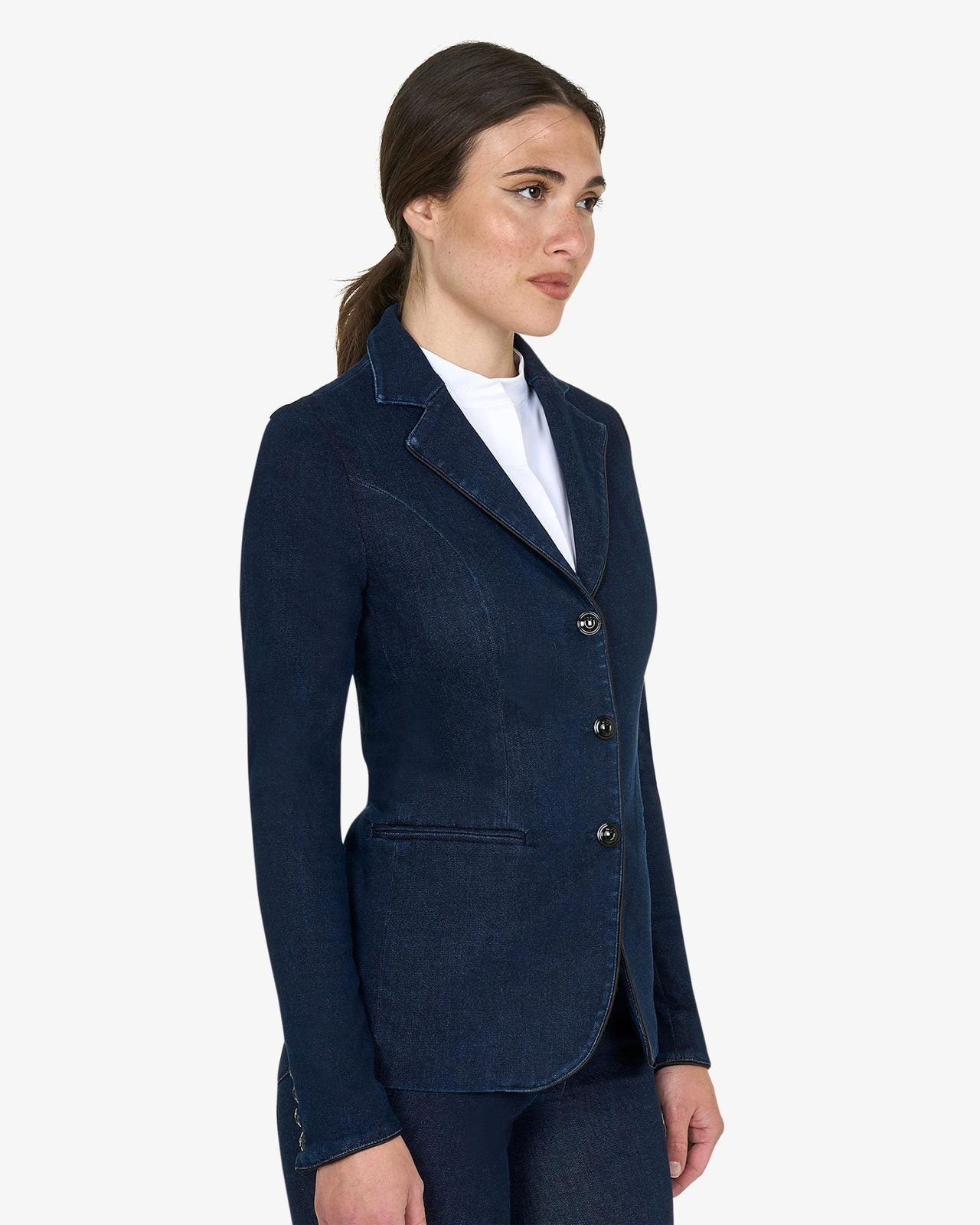Equestro Blue Denim Competition Jacket