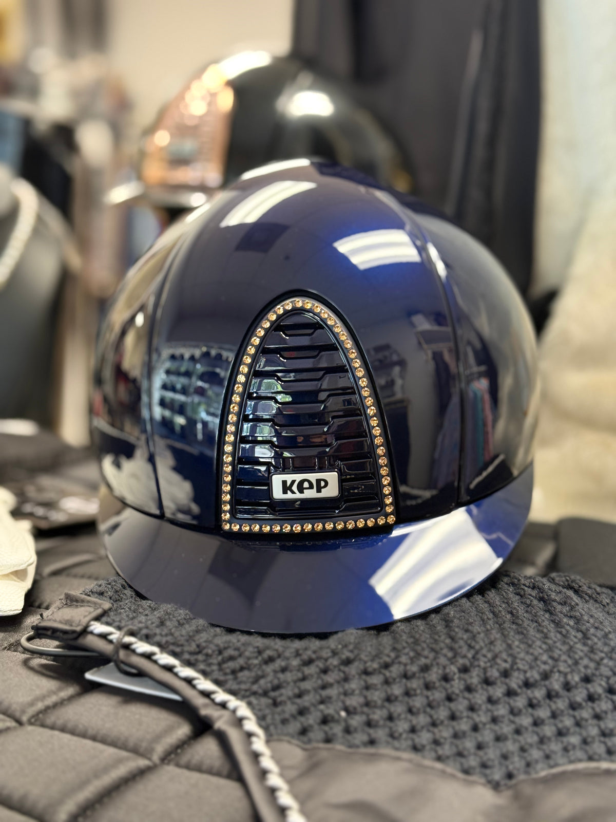 KEP Italia 2.0 Blue Polish Metal, Champagne Crystals