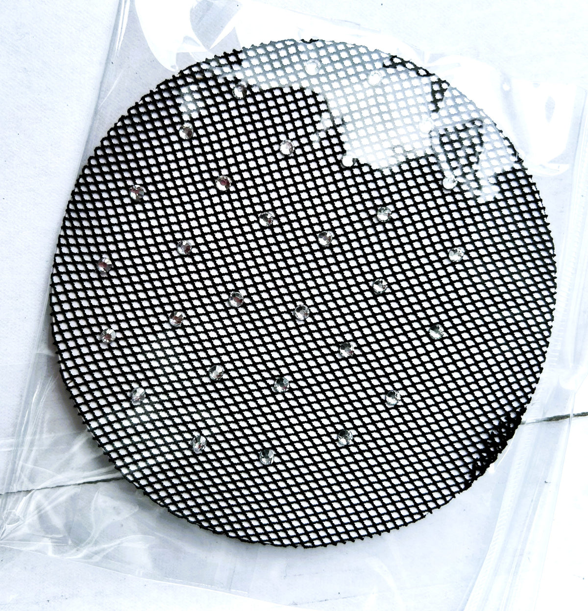 LG Fine Net Bun Cover with small crystals