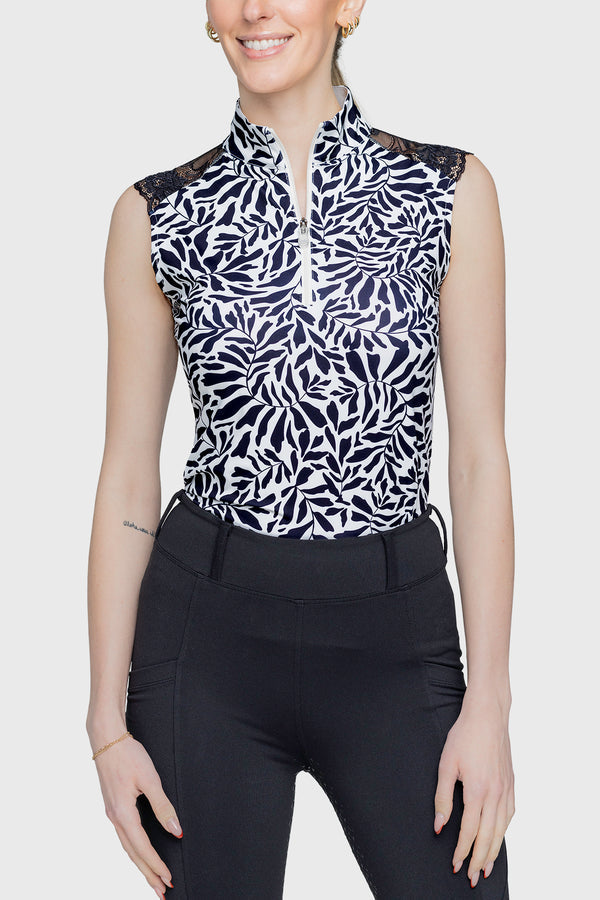 Kastel Lace Shoulder Tank Top