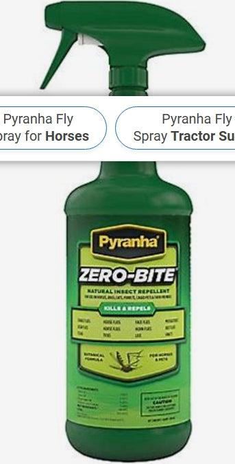 RJ Matthews Pyranha Zero Bite Fly Spray