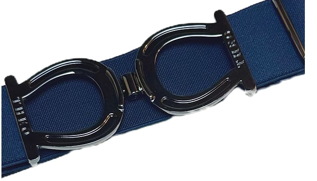 Theo Eq Stretch belts with Double horseshoe buckle