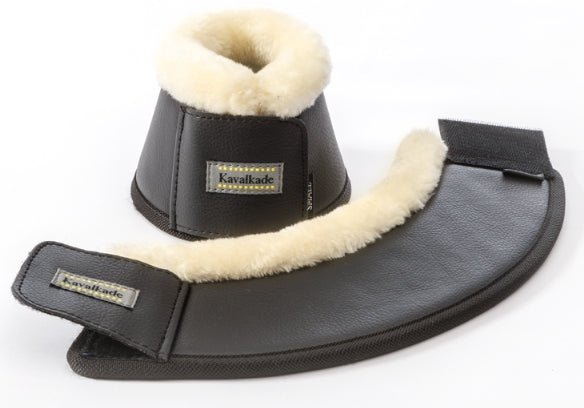 Kavalkade Synthetic Leather Bell Boots, faux fur top