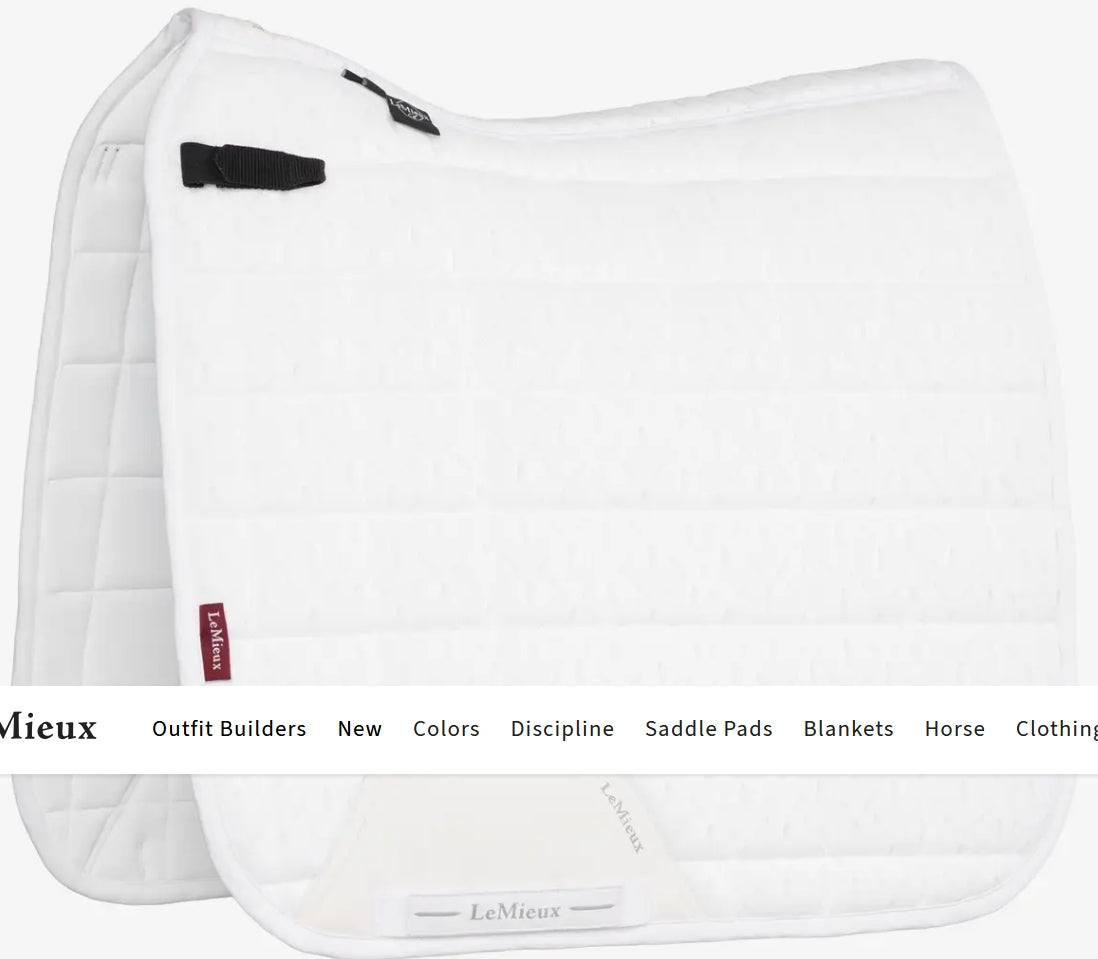 Sq 3D Mesh Self-Cool Dressage Square Saddle Pad