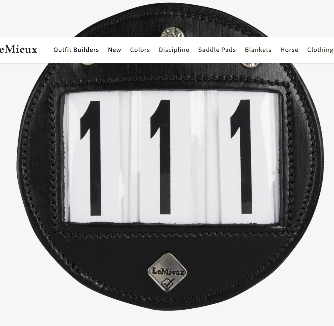 LeMieux Number Holder Diamante
