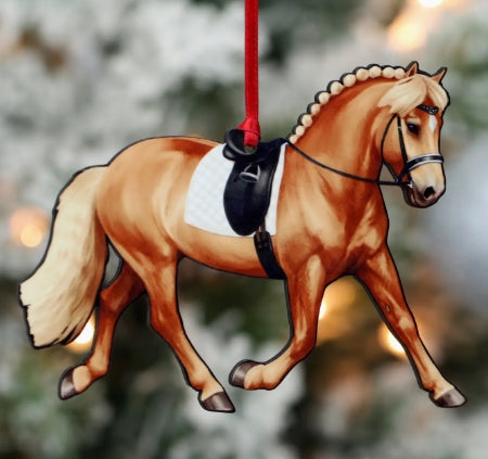 Classy Equine Dressage Horse Ornament