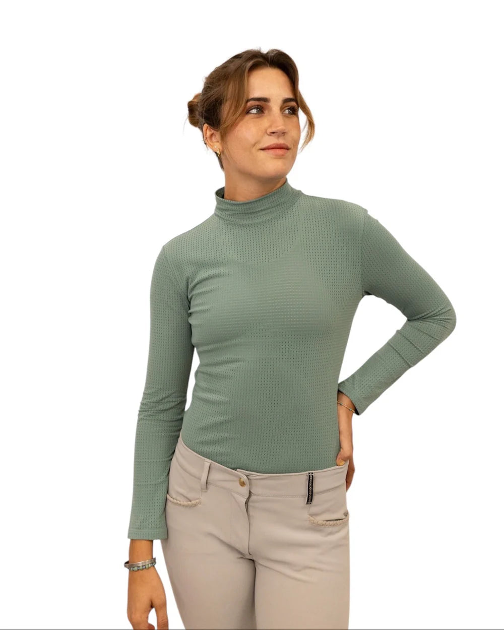 Equisite Alesia Perforated Tech Shirt