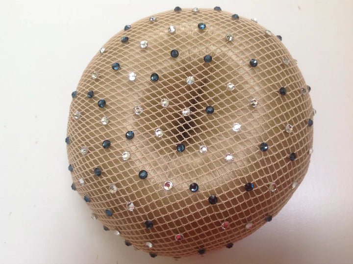 Zafina Fine Mesh Bun Net, Blonde and White