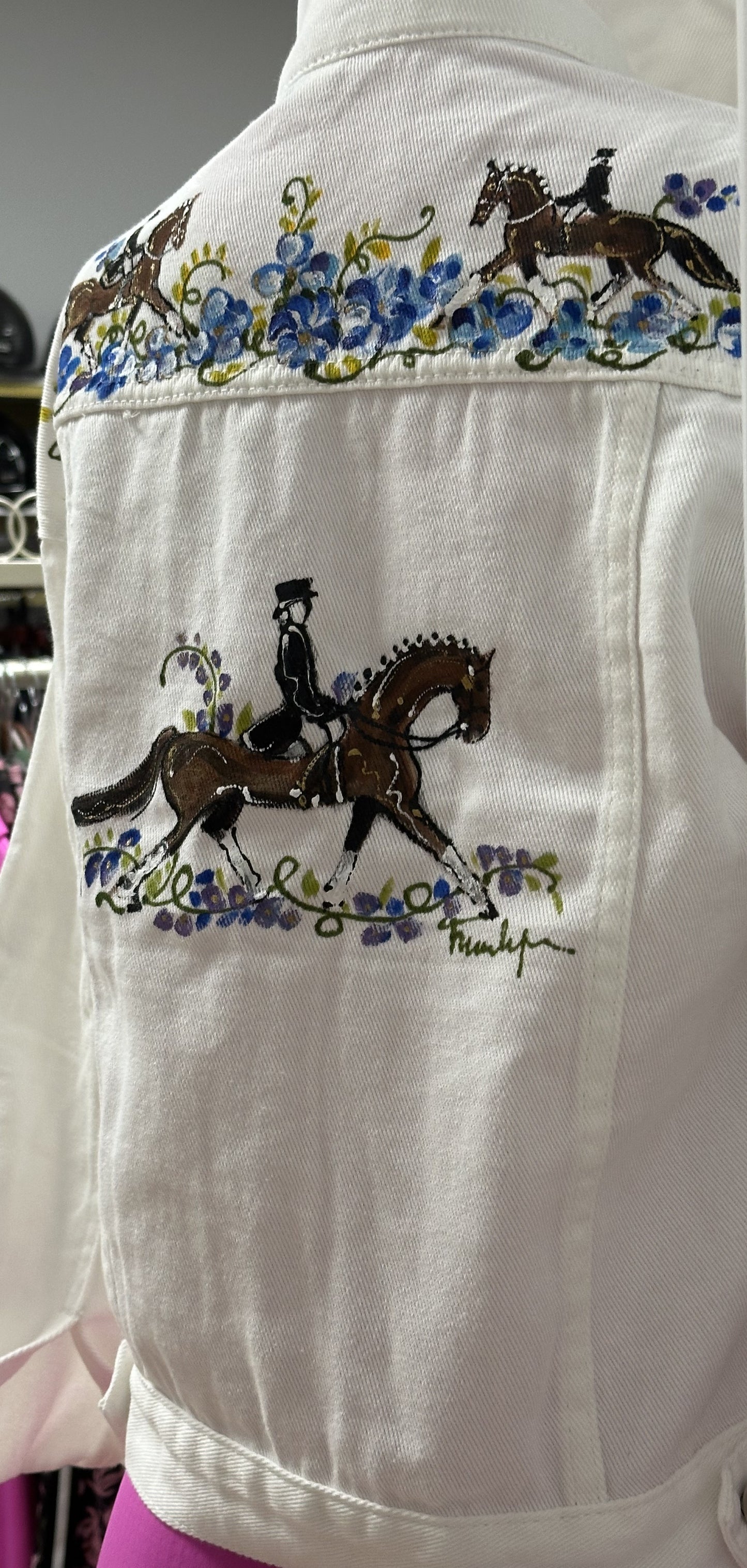 Frederique Denim Hand Painted Jacket