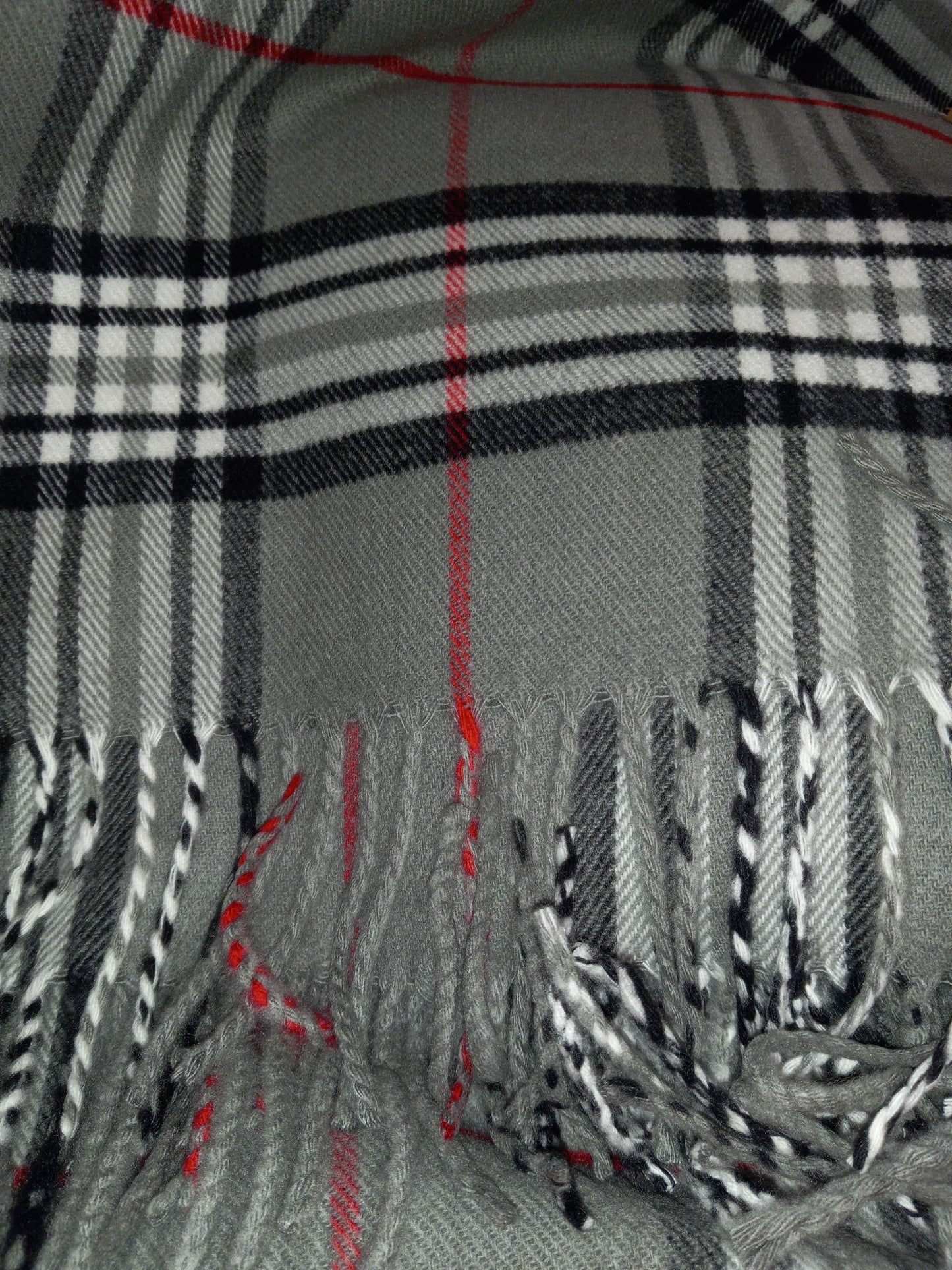The Plaid Long Cashmere Scarf
