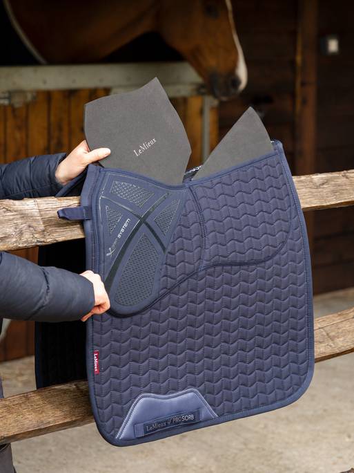 LeMieux ProSorb Plain 2 pocket Dressage Square Pad