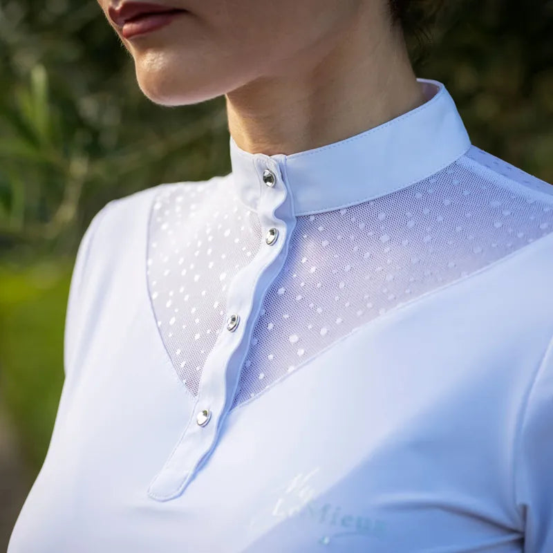 LeMieux Sophia Competition Shirt, Short Sleeve Navy