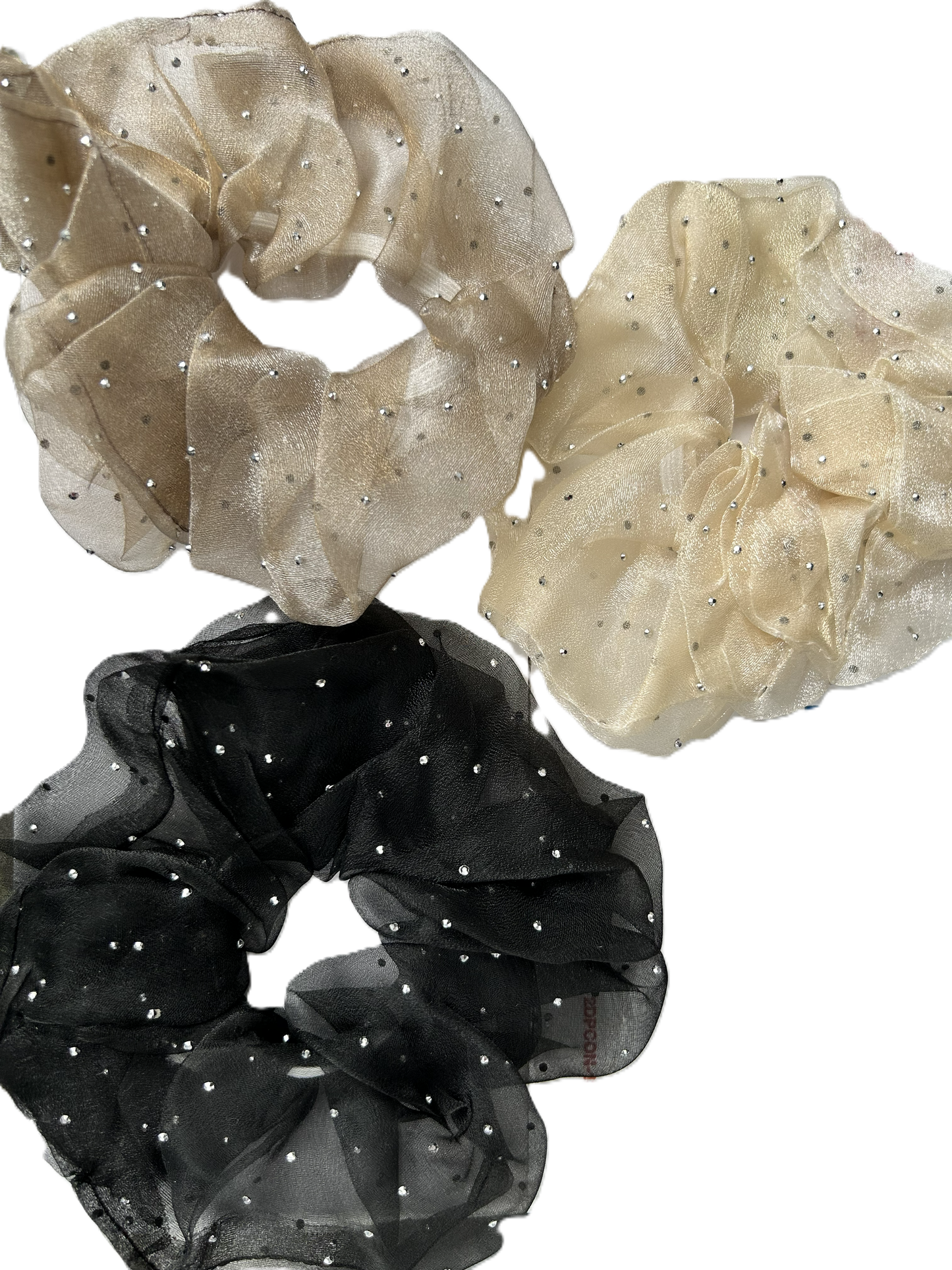 LG Scrunchies with small crystals