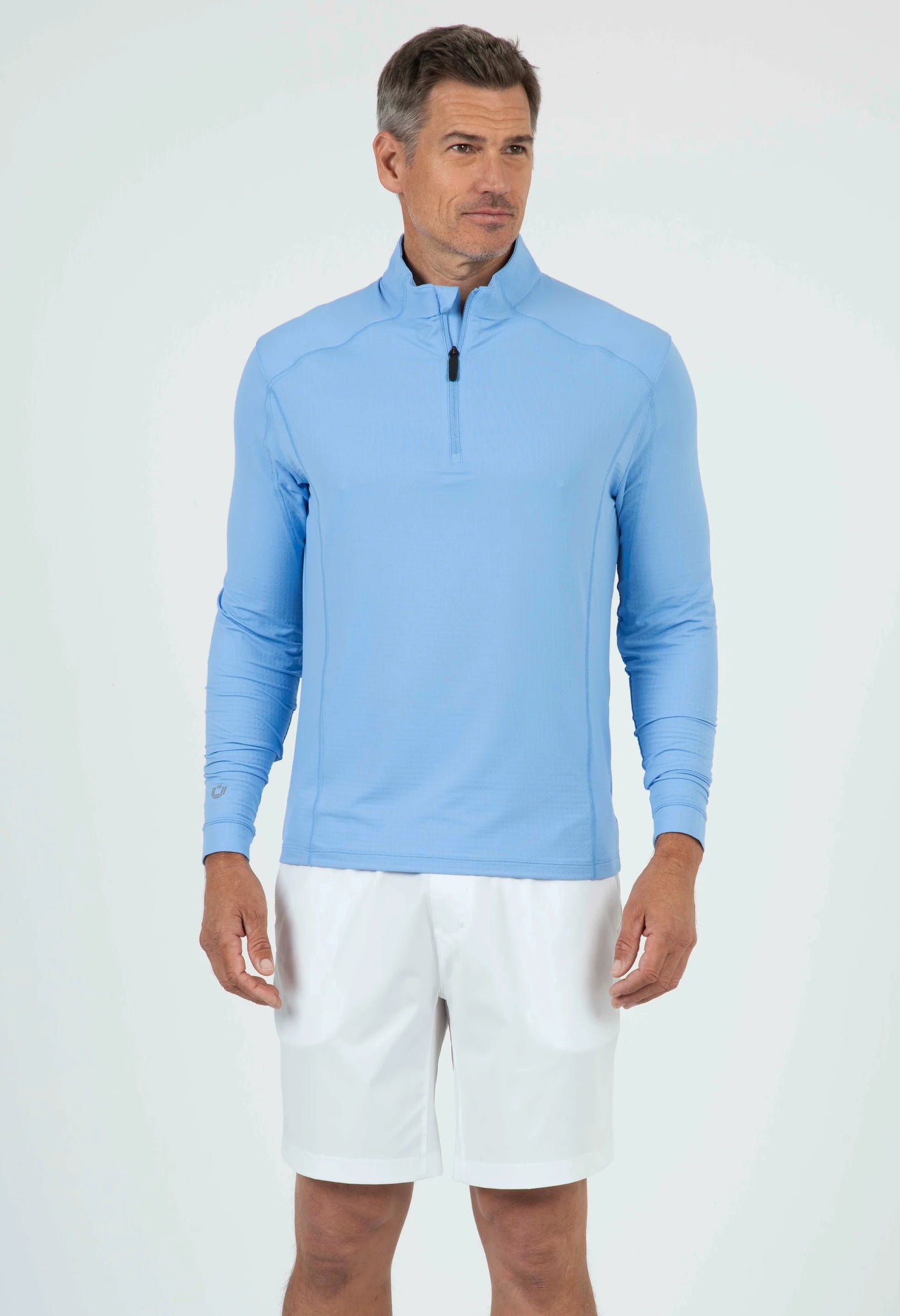 IBKUL Men's Sunshirt Zip Mock