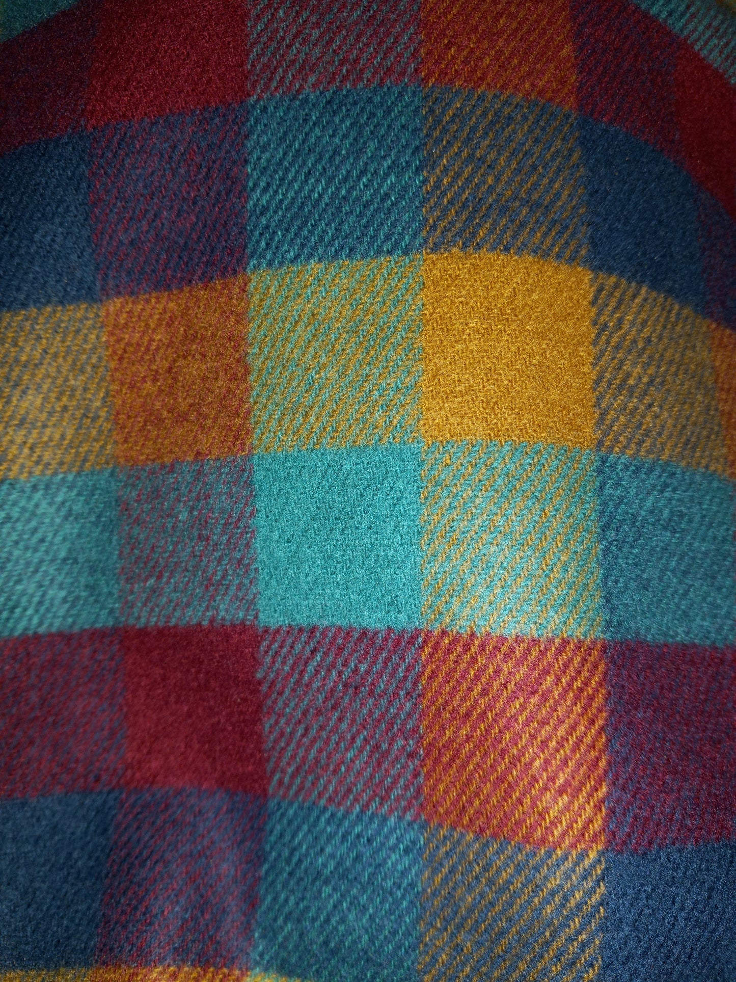 The Plaid Long Cashmere Scarf