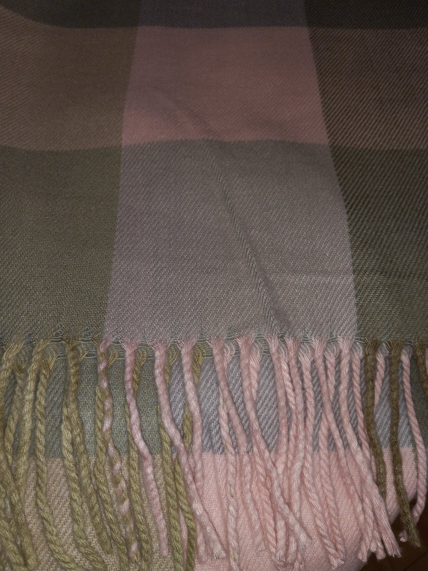The Plaid Long Cashmere Scarf