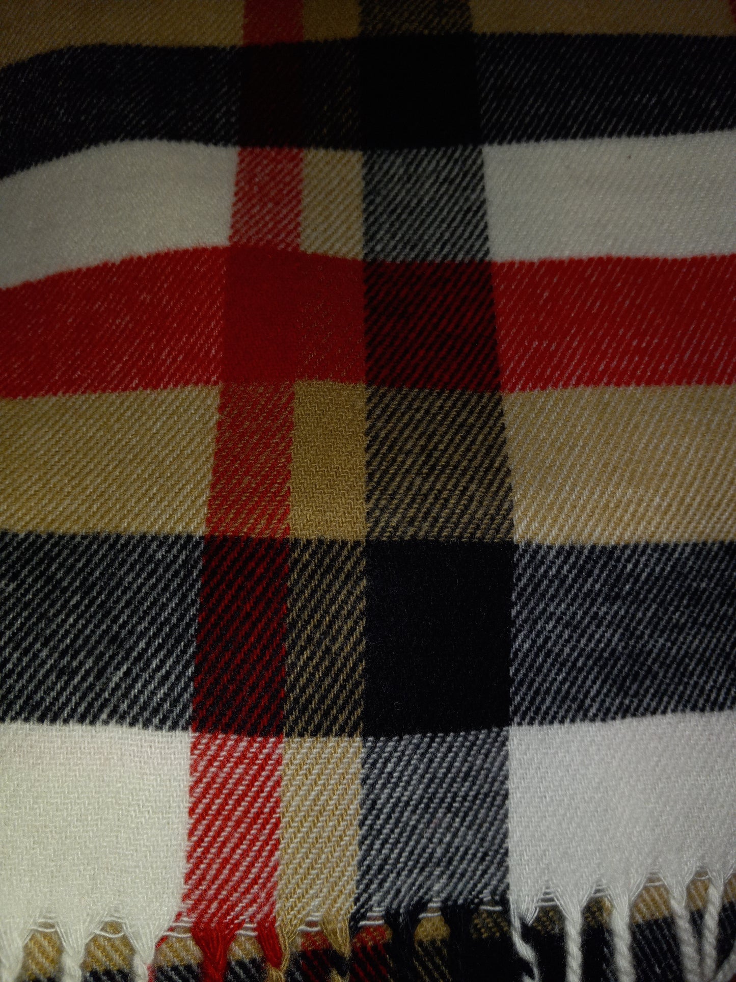 The Plaid Long Cashmere Scarf