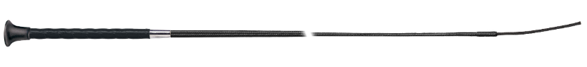 Fleck Lacquered Thread Leather-Grip Whip