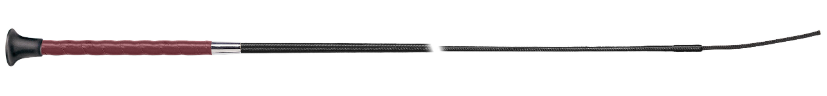Fleck Lacquered Thread Leather-Grip Whip