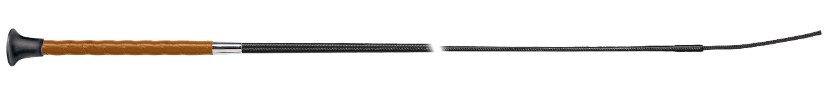 Fleck Lacquered Thread Leather-Grip Whip