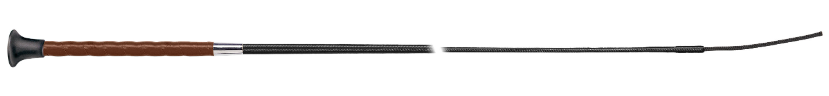 Fleck Lacquered Thread Leather-Grip Whip