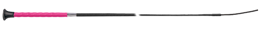 Fleck Lacquered Thread Leather-Grip Whip