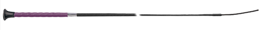Fleck Lacquered Thread Leather-Grip Whip