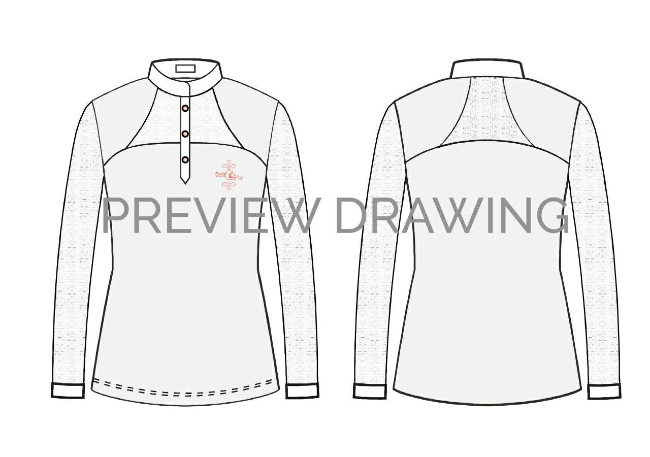 Fairplay Aiko Rosegold Long Sleeve Competition Shirt