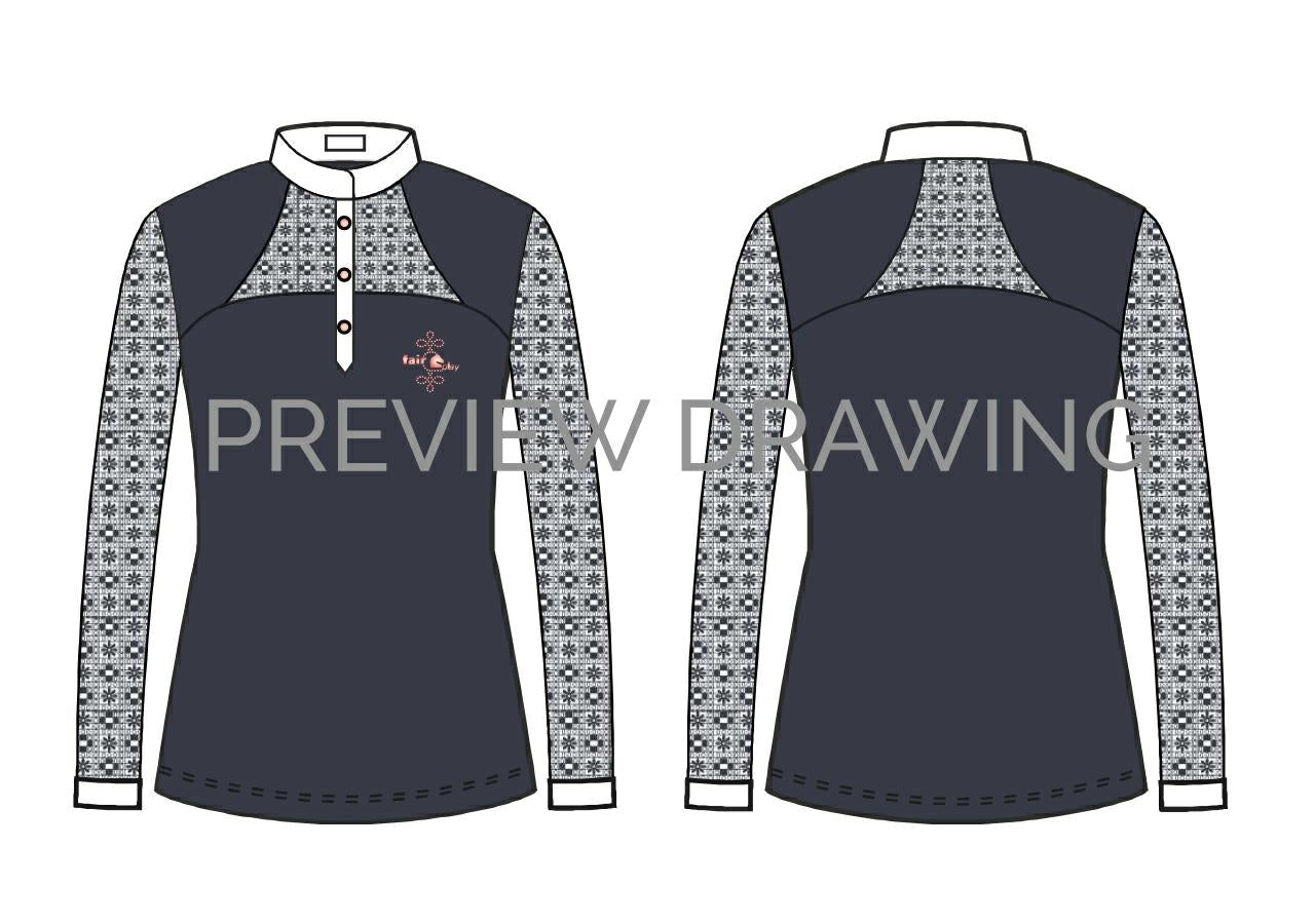 Fairplay Aiko Rosegold Long Sleeve Competition Shirt