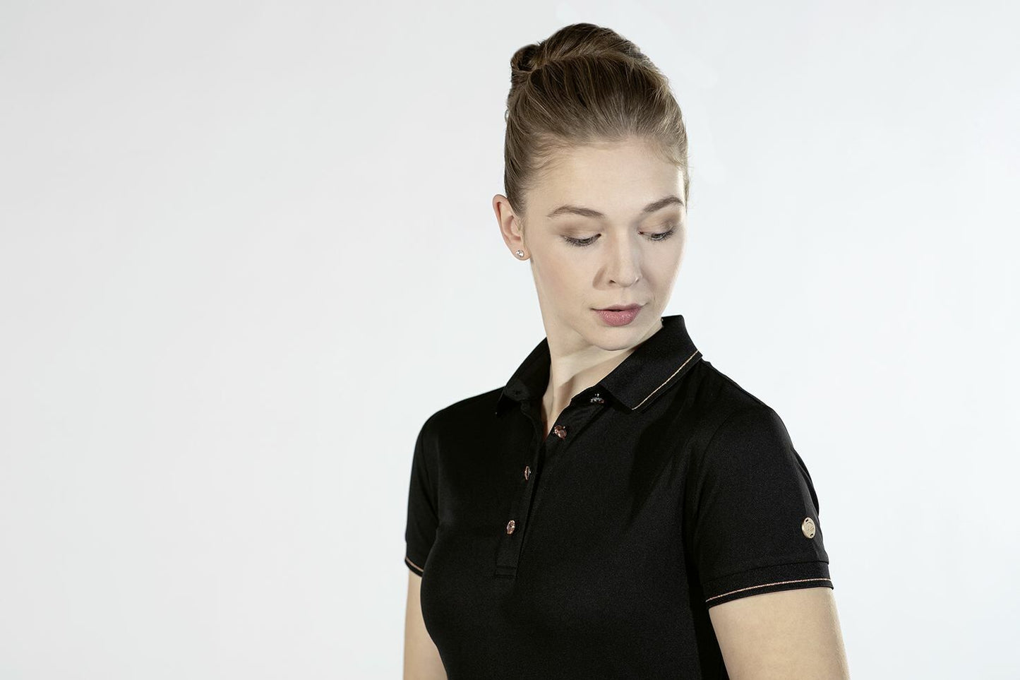 HKM Rosegold Glamour Style Polo Shirt