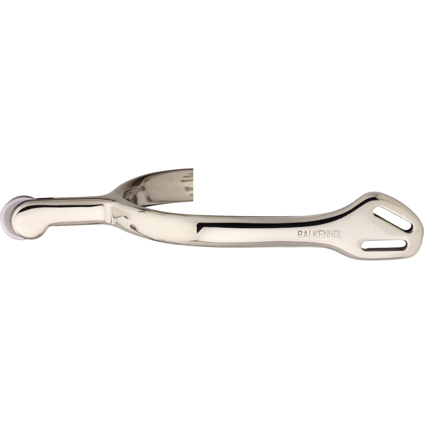 Balkenhol Spurs (Ladies) with Balkenhol Fastening - German Silver, 40 mm Rounded