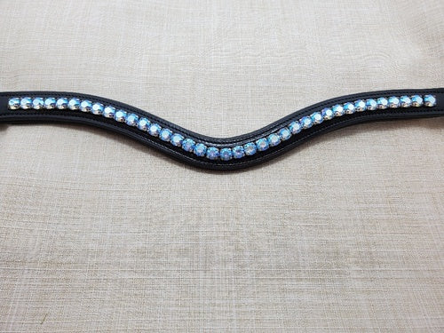 Red Barn Curved Blue Lagoon Browband