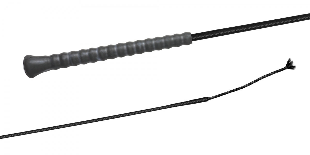 Fleck Woven Nylon Rubber Handle Whip