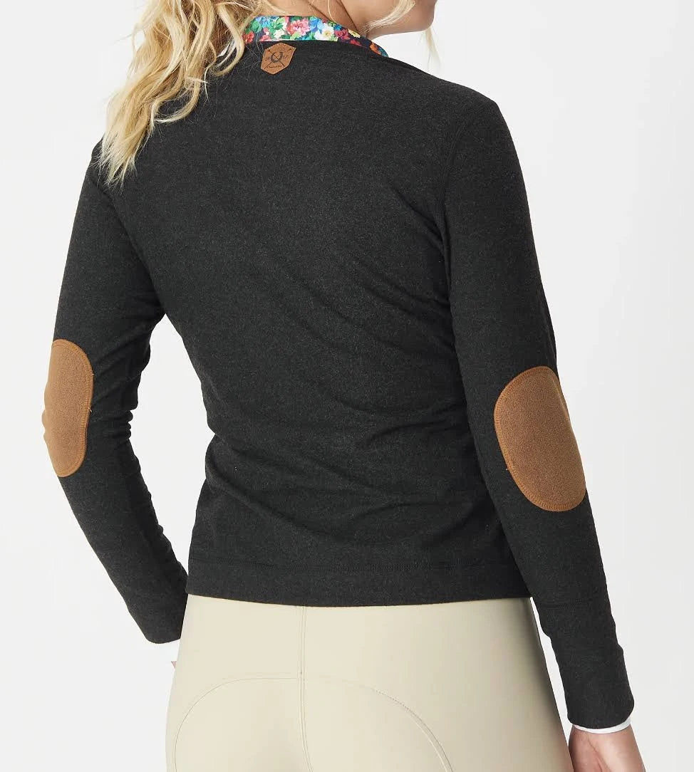 Chestnut Bay V-Neck Rider Lounge Sweater