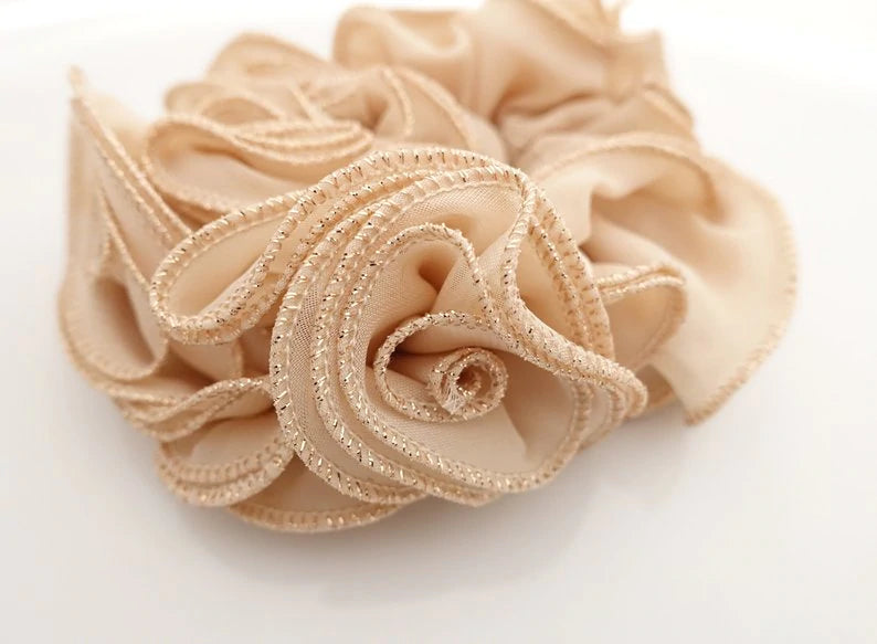 Zafina Chiffon Flower Scrunchie