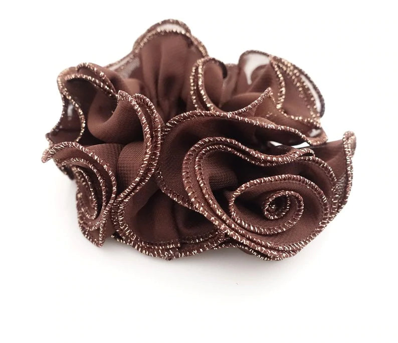 Zafina Chiffon Flower Scrunchie