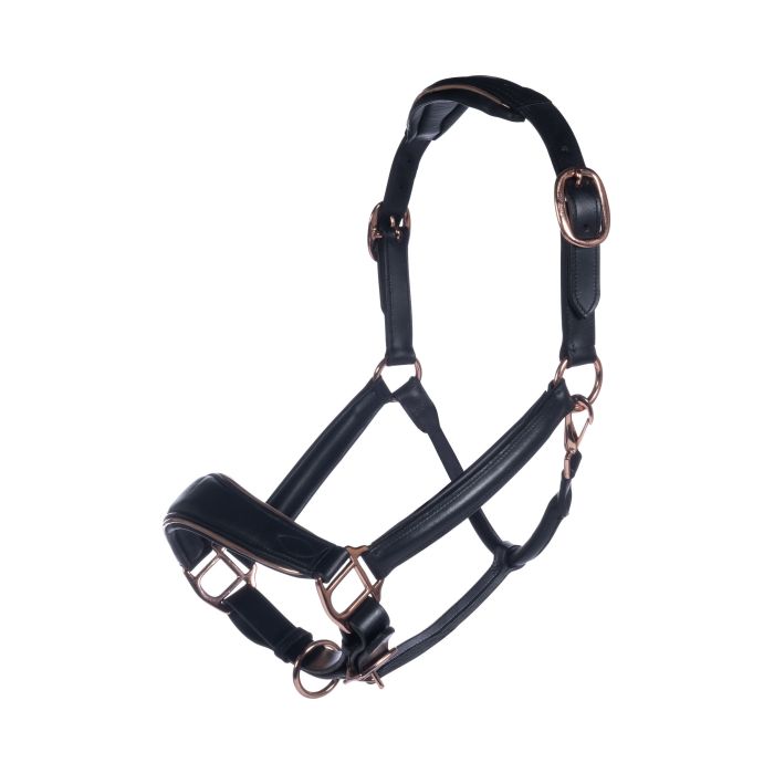 Leather Halter Rosegold