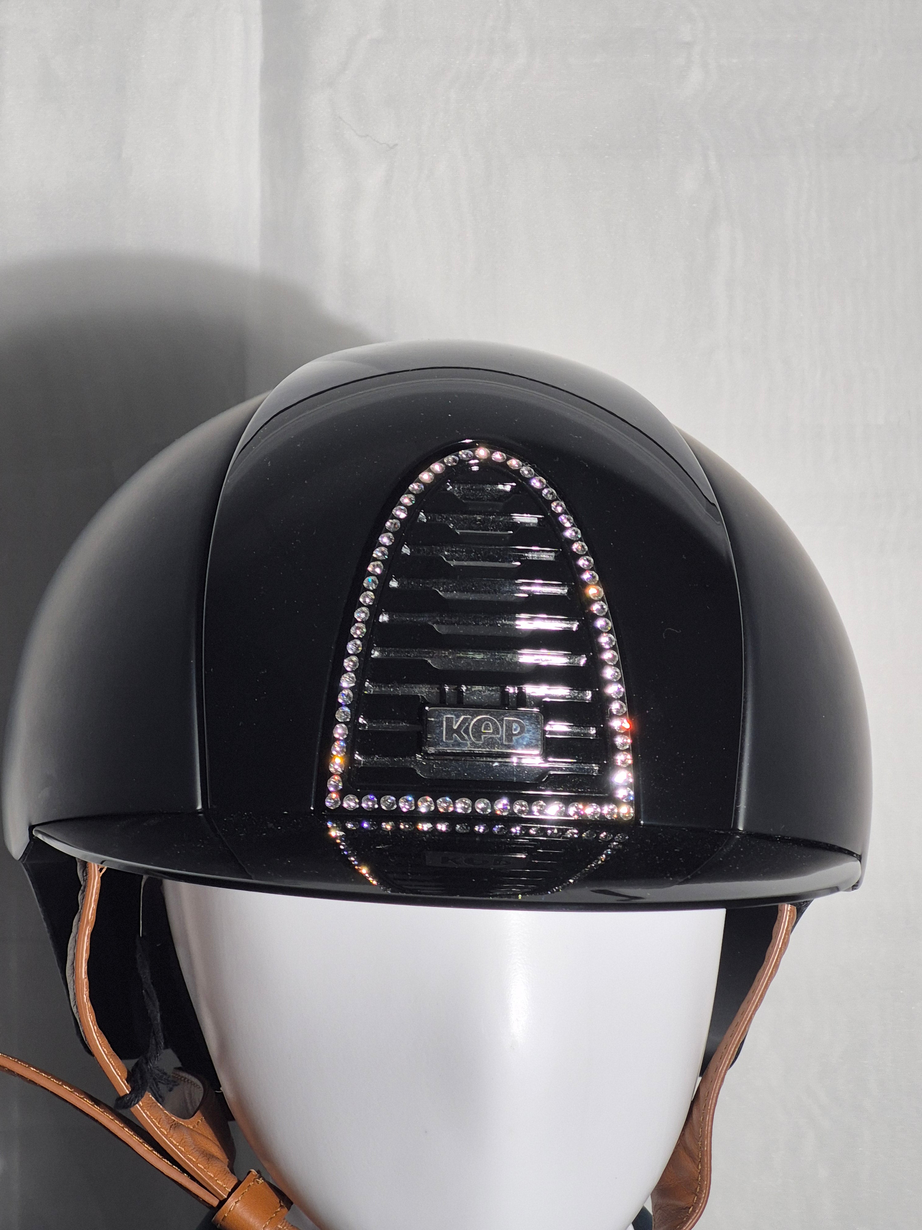 KEP 2.0 Black Textile, polish front and rear , white crystals