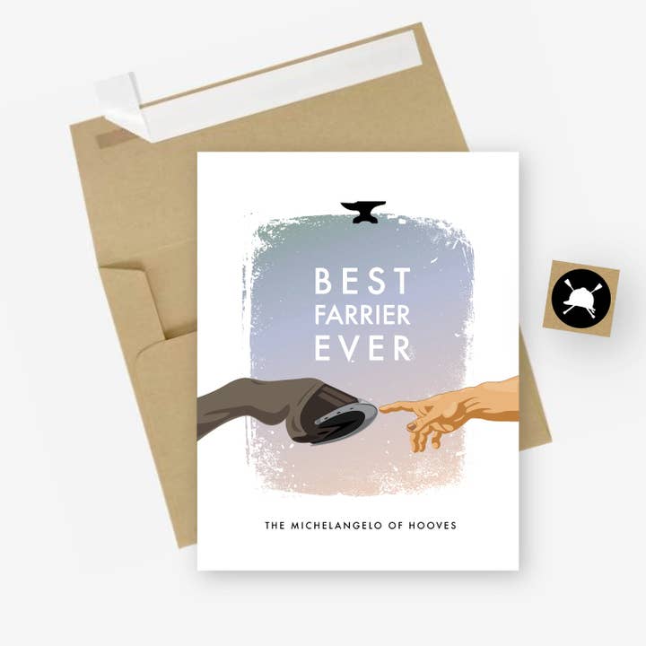 Best Farrier Ever Equestrian Greeting Card