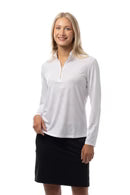 SanSoleil Solshine Foil Print 1/4 Zip Sunshirt