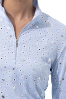 SanSoleil Solshine Foil Print 1/4 Zip Sunshirt